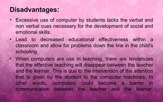 Uses of computers in education | PPT