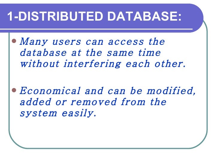 Uses of dbms