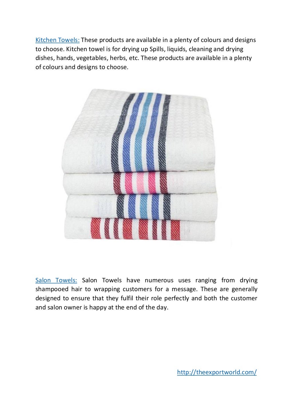 Uses of different types of home textile products