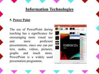 Uses of information technology | PPTX