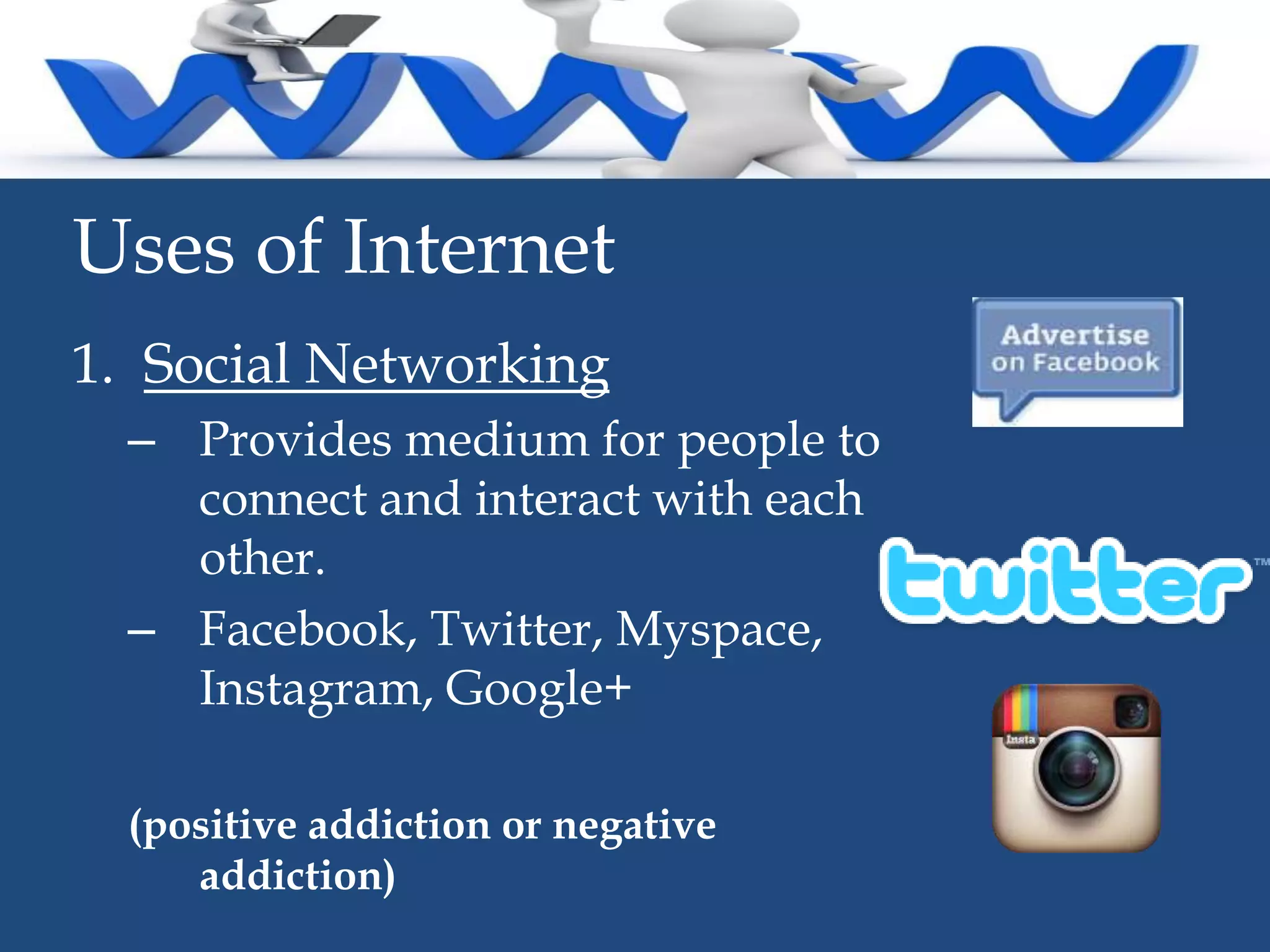 Uses of internet | PPT