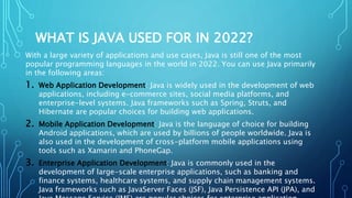 USES of java.pptx
