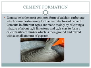 Limestone in Industries and Construction | PPTX