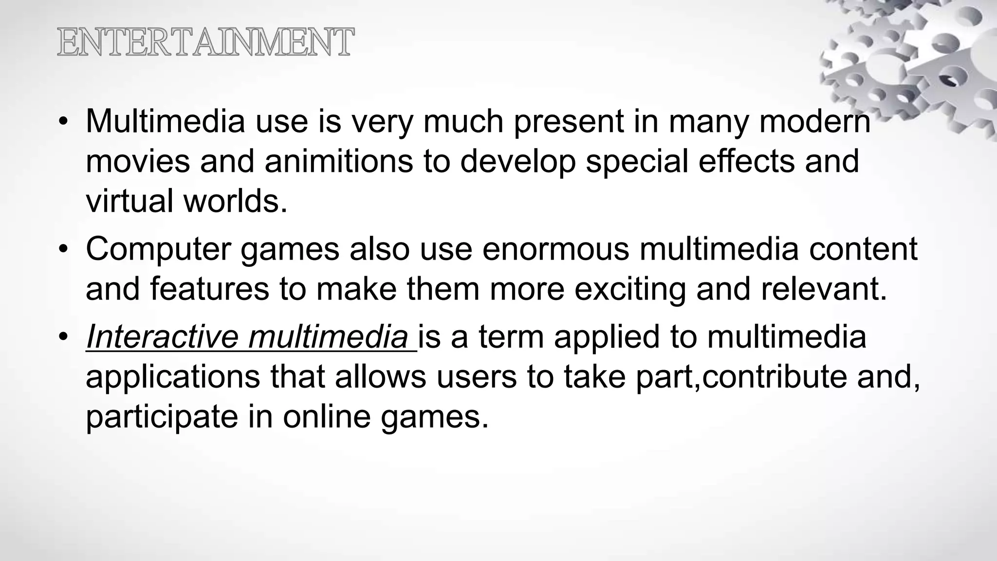 Uses of multimedia | PPTX