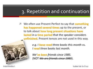 Uses of Present Perfect Simple