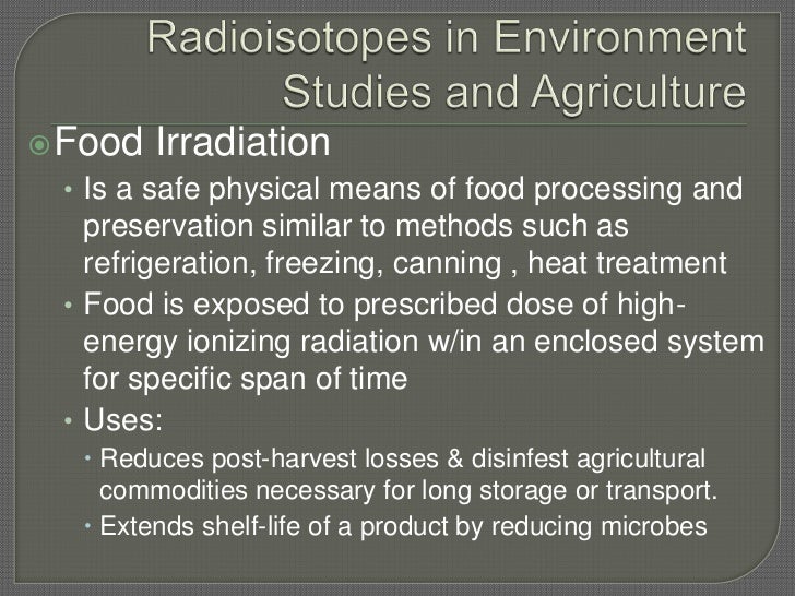 Uses of radioisotopes