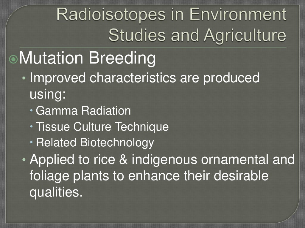 Uses Of Radioisotopes