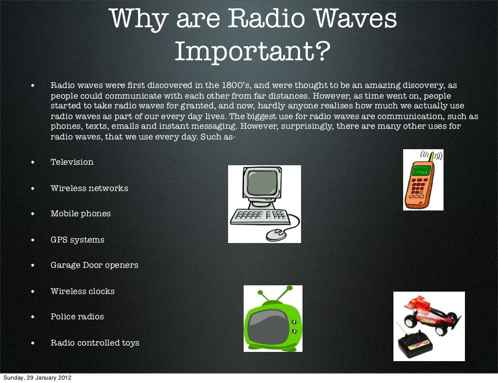 Uses of radio waves