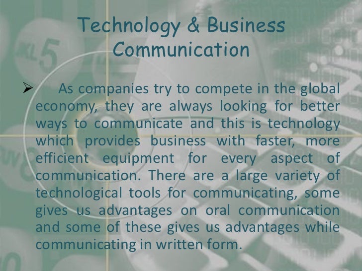use of technology in business communication Uses of technology in business communication use of technology in business communication Uses of technology in business communication