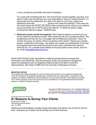 Use Surveys To Boost Center