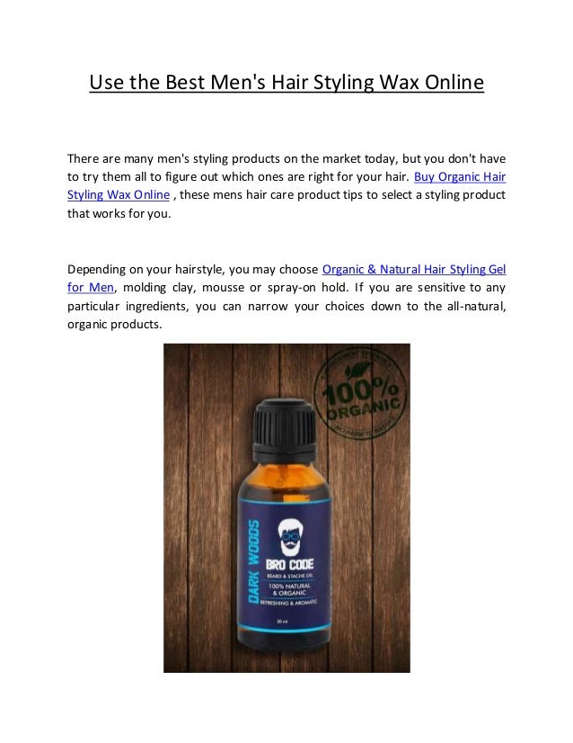 Use The Best Men S Hair Styling Wax Online
