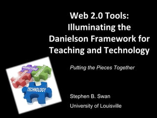 Web 2.0 Tools:
Illuminating the
Danielson Framework for
Teaching and Technology
Putting the Pieces Together
Stephen B. Swan
University of Louisville
 