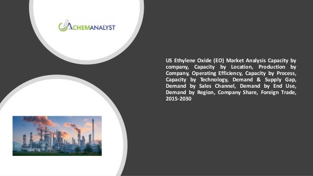 US Ethylene Oxide (EO) Market Analysis Capacity by
company, Capacity by Location, Production by
Company, Operating Efficiency, Capacity by Process,
Capacity by Technology, Demand & Supply Gap,
Demand by Sales Channel, Demand by End Use,
Demand by Region, Company Share, Foreign Trade,
2015-2030
 