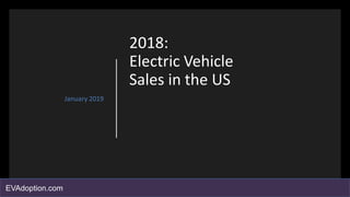 2018:
Electric Vehicle
Sales in the US
January 2019
EVAdoption.com
 