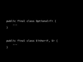 We tackled ﬁve discrete problems, but the solution was
always the same.
Make a new type.
 