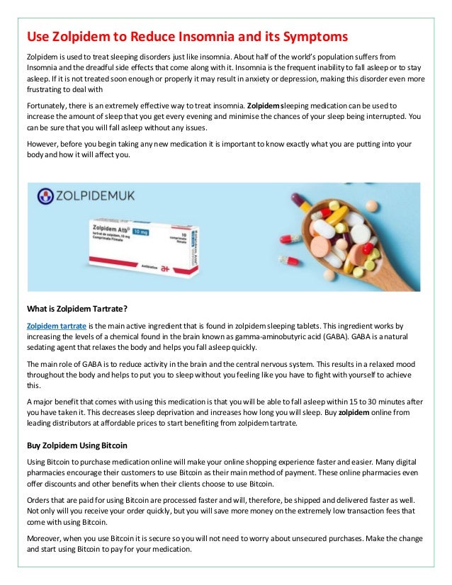 Zolpidem Tartrate Online Pharmacy