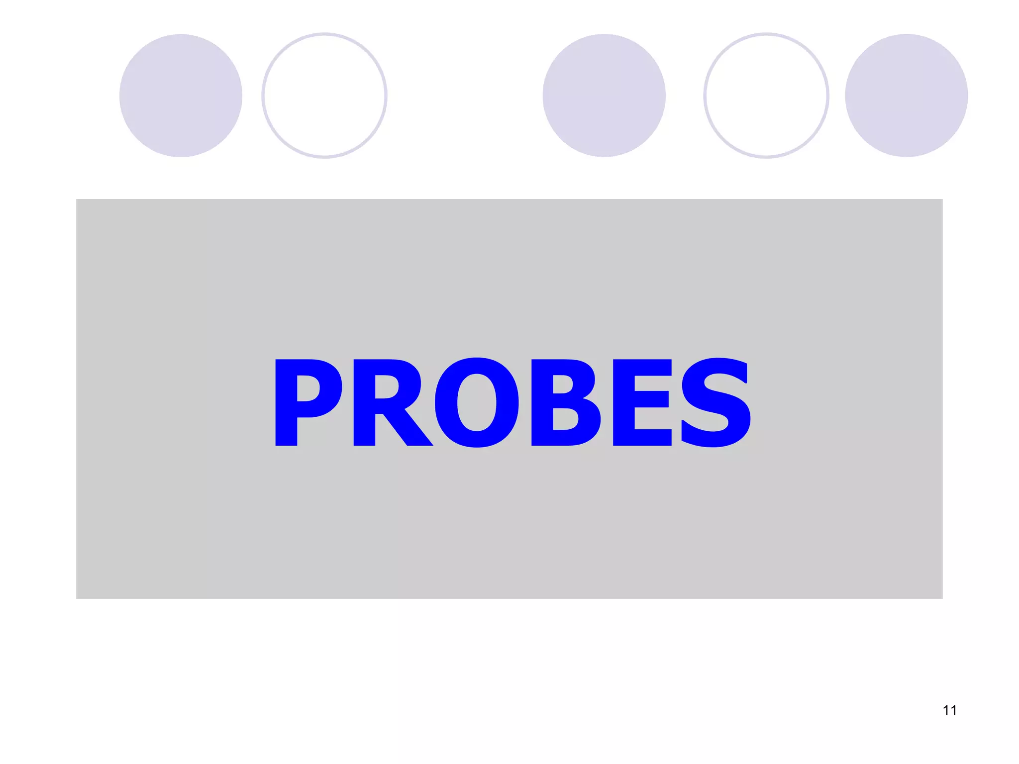 PROBES
11
 