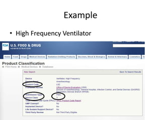 Example
• High Frequency Ventilator
 