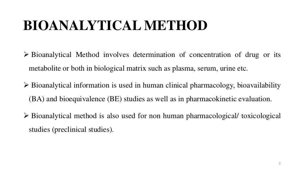 USFDA guidelines for bioanalytical method validation