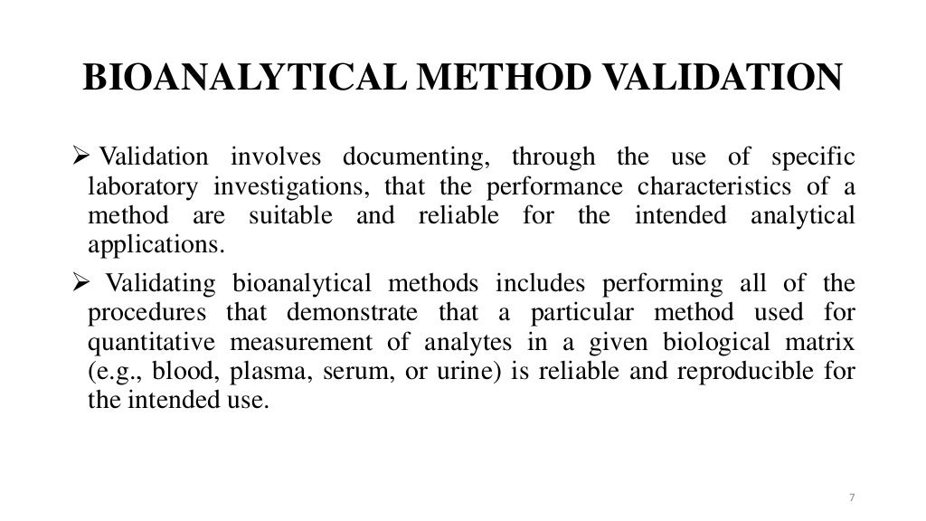 USFDA guidelines for bioanalytical method validation