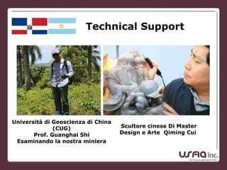 Technical Support
Università di Geoscienza di China
(CUG)
Prof. Guanghai Shi
Esaminando la nostra miniera
Scultore cinese Di Master
Design e Arte Qiming Cui
 