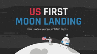 US FIRST
MOON LANDING
Here is where your presentation begins
 