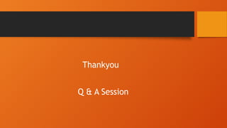 Thankyou
Q & A Session
 
