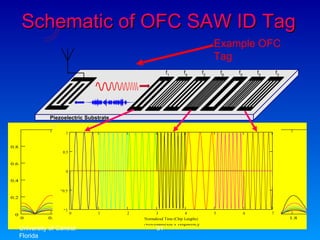 University of Central Florida School of Electrical Engineering and Computer Science Schematic of OFC SAW ID Tag  Example OFC Tag 