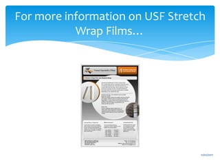 16/02/2011For more information on USF Stretch Wrap Films…