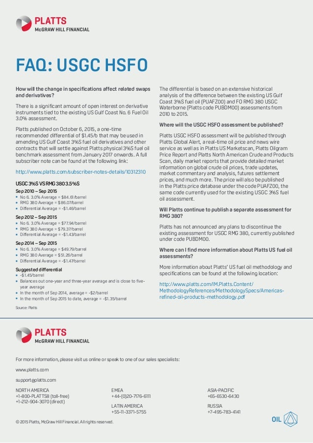 Usgc fueloilfaq PLATTS