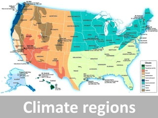 Climate regions  