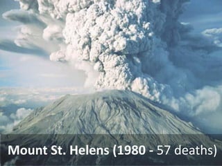 Mount St. Helens (1980 - 57 deaths)  