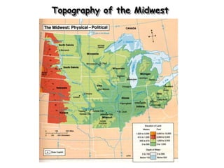 Topography of the Midwest
 