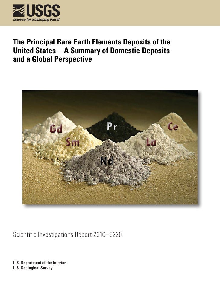 USGS: The Principal Rare Earth Elements Deposits of the ...