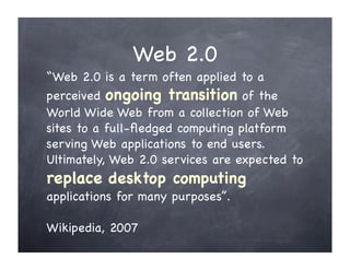 USGS Web 2.0 Talk, June 2008