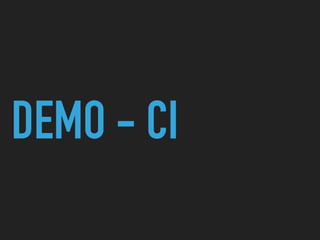 DEMO - CI
 
