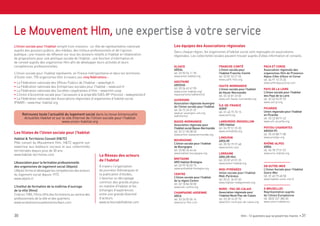 ALSACE
AREAL
tél. 03 90 56 11 90
www.areal-habitat.org
AQUITAINE
AROSHA
tél. 05 56 69 47 90
www.union-habitat.org/
espacearosha (adhérents)
AUVERGNE
Association régionale Auvergne
de l’Union sociale pour l’habitat
tél. 04 73 34 01 07
www.ar-auvergne-ush.org
(adhérents)
BASSE-NORMANDIE
Association régionale pour
l’habitat social Basse-Normandie
tél. 02 31 50 08 30
www.arhlm-bassenormandie.org
BOURGOGNE
L’Union sociale pour l’habitat
de Bourgogne
tél. 03 80 36 44 44
www.habitat-bourgogne.org
BRETAGNE
ARO Habitat Bretagne
tél. 02 99 35 02 75
www.arohabitat-bretagne.org
CENTRE
L’Union sociale pour l’habitat
de la région Centre
tél. 02 18 84 50 00
www.ush-centre.org
CHAMPAGNE-ARDENNE
ARCA
tél. 03 26 05 04 14
www.arca-hlm.com
FRANCHE-COMTÉ
L’Union sociale pour
l’habitat Franche-Comté
tél. 03 81 52 21 55
www.ushfc-hlm.org
HAUTE-NORMANDIE
L’Union sociale pour l’habitat
de Haute-Normandie
tél. 02 32 81 45 50
www.ush-haute-normandie.org
ÎLE-DE-FRANCE
AORIF
tél. 01 40 75 70 15
www.aorif.org
LANGUEDOC-ROUSSILLON
URO Habitat
tél. 04 99 51 25 30
www.urohabitat.org
LIMOUSIN
AROLIM
tél. 05 55 79 97 48
www.arolim.com
LORRAINE
ARELOR Hlm
tél. 03 87 69 01 35
www.arelor-habitat.org
MIDI-PYRÉNÉES
Union sociale pour l’habitat
Midi-Pyrénées
tél. 05 61 36 07 60
www.habitat-midipyrenees.org
NORD - PAS-DE-CALAIS
Association régionale pour
l’habitat Nord-Pas-de-Calais
tél. 03 28 16 07 70
www.hlm-nord-pas-de-calais.org
PACA ET CORSE
Association régionale des
organismes Hlm de Provence-
Alpes-Côte-d’Azur et Corse
tél. 04 91 13 73 26
www.arhlmpacacorse.com
PAYS DE LA LOIRE
L’Union sociale pour l’habitat
des Pays de la Loire
tél. 02 40 94 87 59
www.ush-pl.org
PICARDIE
Union régionale pour l’habitat
en Picardie
tél. 03 22 80 91 42
www.urh-picardie.org
POITOU-CHARENTES
AROSH PC
tél. 05 49 88 71 80
www.aroshpc.org
RHÔNE-ALPES
ARRA
tél. 04 78 77 01 07
www.arra-habitat.org
EN OUTRE-MER
L’Union Sociale pour l’Habitat
Outre-Mer
tél. 01 40 75 68 58
www.habitat-outre-mer.fr
À BRUXELLES
Représentation auprès
de l’Union Européenne
tél. 0032 221 384 40
www.union-habitat.eu
30 Hlm : 12 questions que se posent les maires • 31
Dans chaque région, les organismes d’habitat social sont regroupés en associations
régionales. Les collectivités locales peuvent trouver auprès d’elles information et conseils.
Les filiales de l’Union sociale pour l’habitat
Habitat  Territoires Conseil (HTC)
Pôle conseil du Mouvement Hlm, HTC apporte son
expertise aux bailleurs sociaux et aux collectivités
territoriales depuis plus de 30 ans.
www.habitat-territoires.com
L’Association pour la formation professionnelle
des organismes de logement social (Afpols)
L’Afpols forme et développe les compétences des acteurs
du logement social depuis 1972.
www.afpols.fr
L’Institut de formation de la maîtrise d’ouvrage
de la ville (Ifmo)
Créé en 1983, l’Ifmo offre des formations au servicedes
professionnels de la ville et des quartiers.
www.ecoledurenouvellementurbain.com
• La Fédération nationale des Offices Publics de l’Habitat – www.foph.fr
• La Fédération nationale des Entreprises sociales pour l’habitat – www.esh.fr
• La Fédération nationale des Sociétés coopératives d’Hlm – www.hlm.coop
• L’Union d’économie sociale pour l’accession à la propriété (UES-AP-Procivis) – www.procivis.fr
• La Fédération nationale des Associations régionales d’organismes d’habitat social
(FNAR) – www.fnar-habitat.org
L’Union sociale pour l’habitat représente, en France métropolitaine et dans les territoires
d’Outre-mer, 755 organismes Hlm à travers ses cinq fédérations :
Le Mouvement Hlm, une expertise à votre service
Les équipes des Associations régionales
Retrouvez toute l’actualité du logement social dans la revue bimensuelle
Actualités Habitat et sur le site Internet de l’Union sociale pour l’habitat
www.union-habitat.org
Le Réseau des acteurs
de l’habitat
À travers l’organisation
de journées thématiques et
la publication d’études,
il favorise un décryptage
commun des grands enjeux
en matière d’habitat et les
échanges d’expériences
entre une grande diversité
d’acteurs.
www.acteursdelhabitat.com
L’Union sociale pour l’habitat remplit trois missions : un rôle de représentation nationale
auprès des pouvoirs publics, des médias, des milieux professionnels et de l’opinion
publique ; une mission de réflexion sur tous les dossiers relatifs à l’habitat et l’élaboration
de propositions pour une politique sociale de l’habitat ; une fonction d’information et
de conseil auprès des organismes Hlm afin de développer leurs activités et leurs
compétences professionnelles.
 