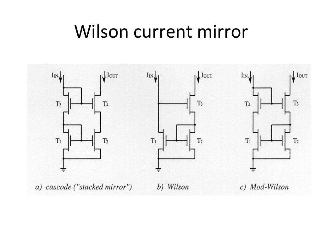 Design of optimum self cascode low voltage current mirror