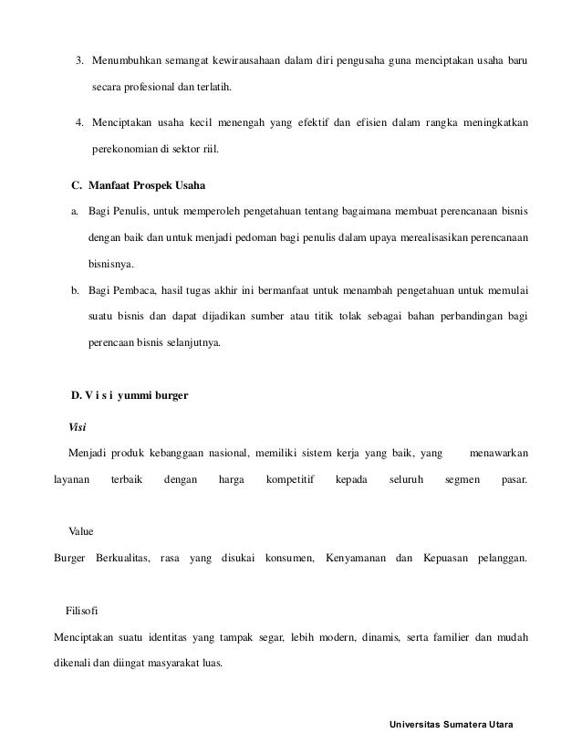Contoh Proposal Usaha Makanan Internasional Burger Berbagi Contoh Proposal