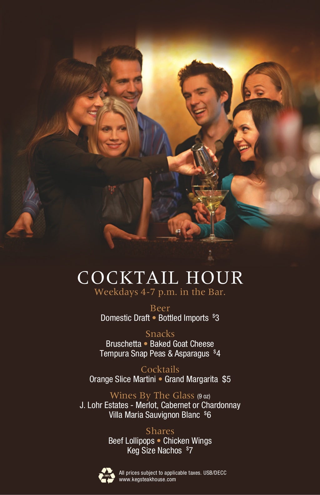 The Keg Steakhouse Happy Hour