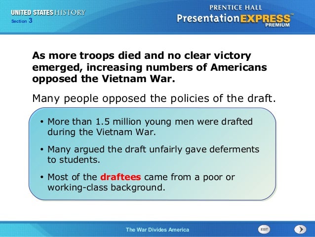 Why did some americans oppose the war in vietnam?