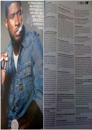 Usher contents page