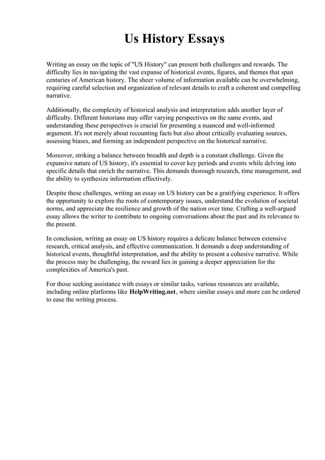 Us History Essays.pdf