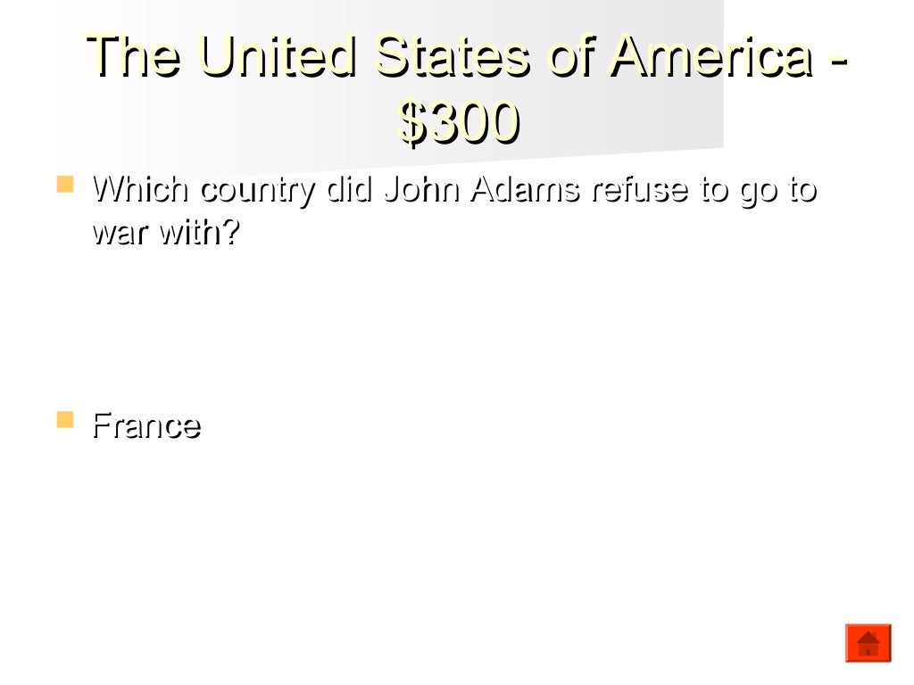 Us history jeopardy