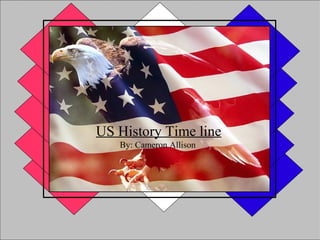 US History Time line
   By: Cameron Allison
 