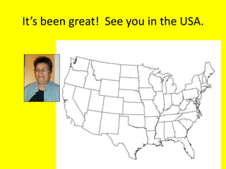 It’s been great! See you in the USA.
 