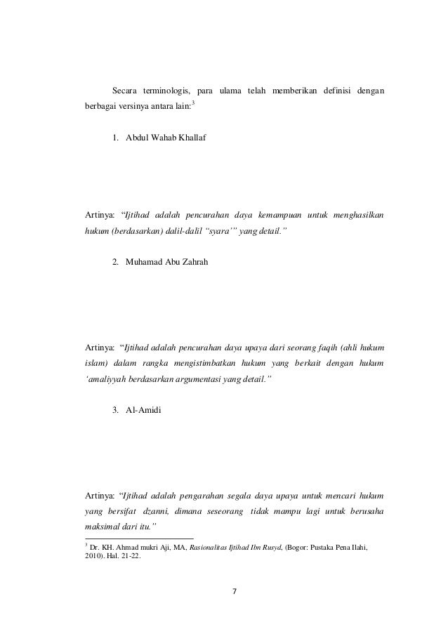 Ushul Fiqh Ijtihad Pdf Miftah Ll Everafter