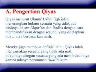 Maksud Qias Dan Contoh