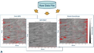 Raw Data File
Caris SIPS
QPS FMGT
Ifremer SonarScope
Beams
Pings
Pings
Pings
Beams
Beams
Reflectivity[dB]
 