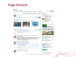 2011 © Université du Système d’Information5Page d’acceuil